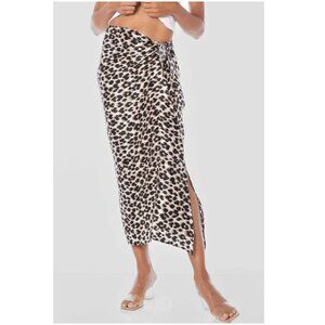 Anatomie Florentina Printed Silk Skirt In Leopard M